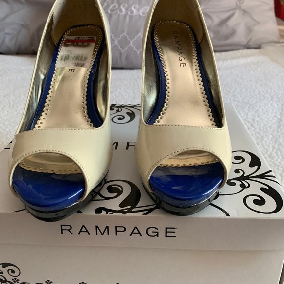 Rampage Peep Toe Heels - Picture 3 of 6